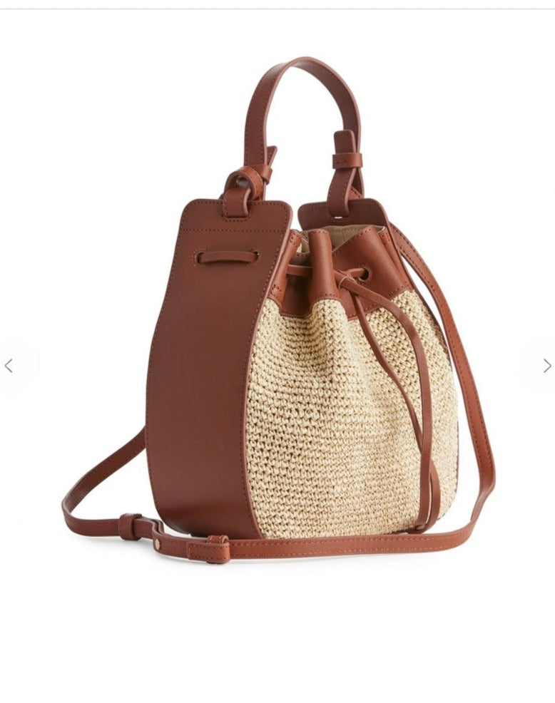 Arket discount straw bag