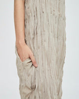 Textura Sleeveless Dress - Halzelnut