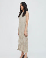 Textura Sleeveless Dress - Halzelnut