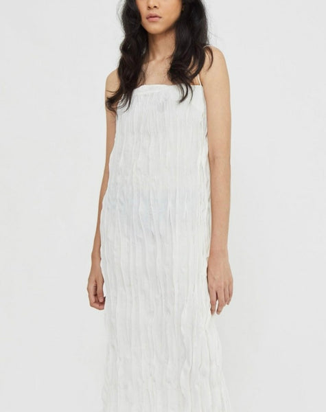 Textura Slip Dress white