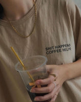 Coffee Helps Latte T-Shirt - Oversize (Limited)