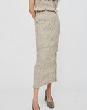 Textura Skirt in Hazel