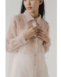 SAMARA ORGANZA SHIRT - CREAM